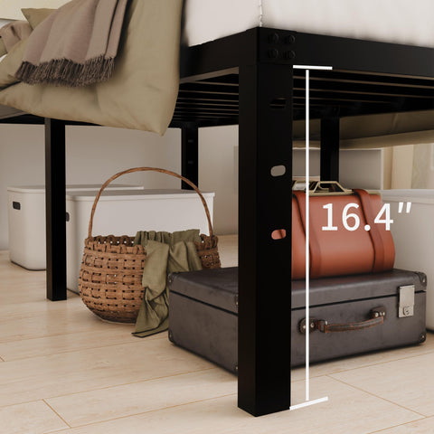 HOBINCHE black steel slats offer a sleek, modern look.