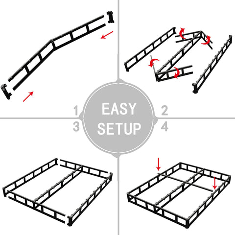 HOBINCHE easy assembly box spring parts ready for quick setup