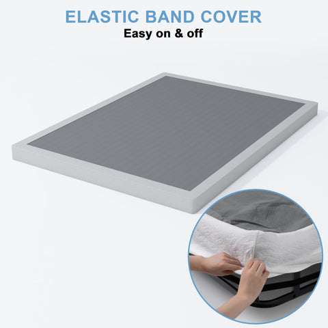 HOBINCHE removable fabric cover keeps the box spring washable.