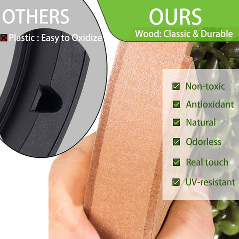 Hobyhoon artificial plant rope hanger lets you adjust height easily.
