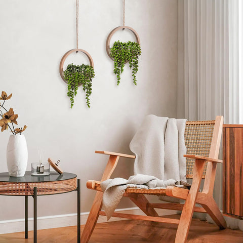 Hobyhoon potted artificial plant adds instant focal point.