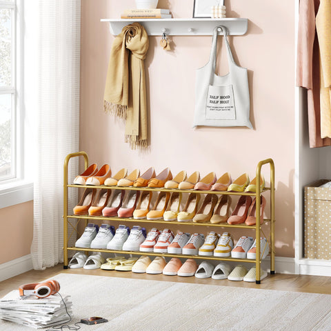 Hoctieon three-tier design accommodates boots and sneakers by height.