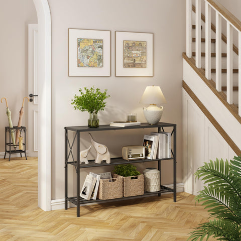 Hoctieon tabletop wood grain finish enhances rustic-modern aesthetics.