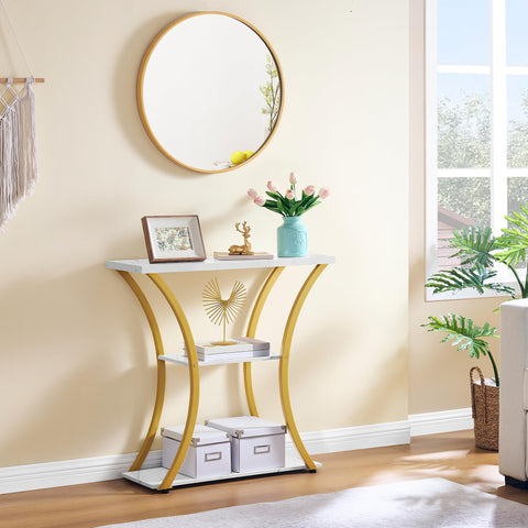 Hoctieon top shelf supports up to 110 pounds for sturdy display.