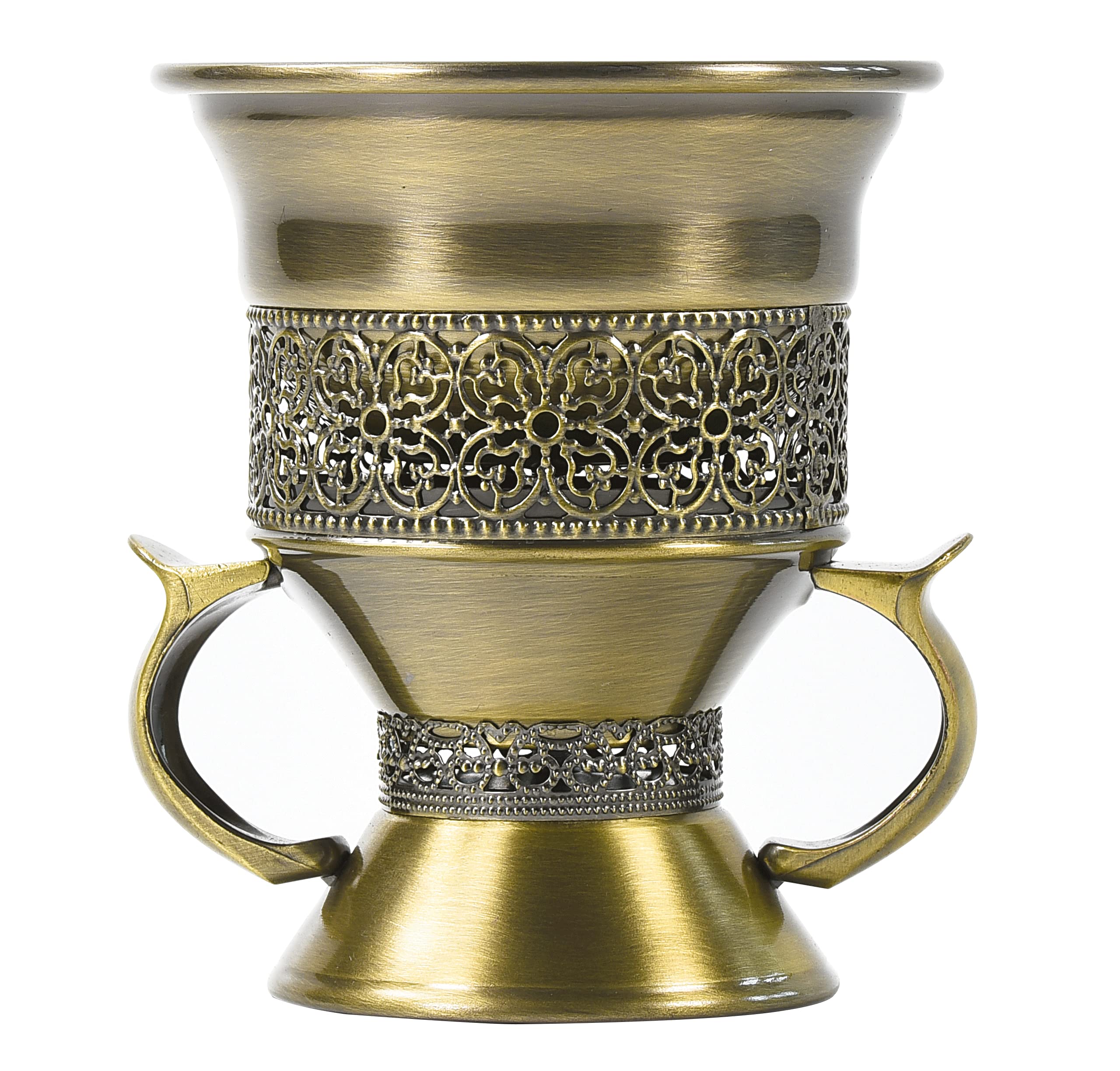 HOCUROAY bakhoor burner showing removable ash tray for easy cleaning and airflow.