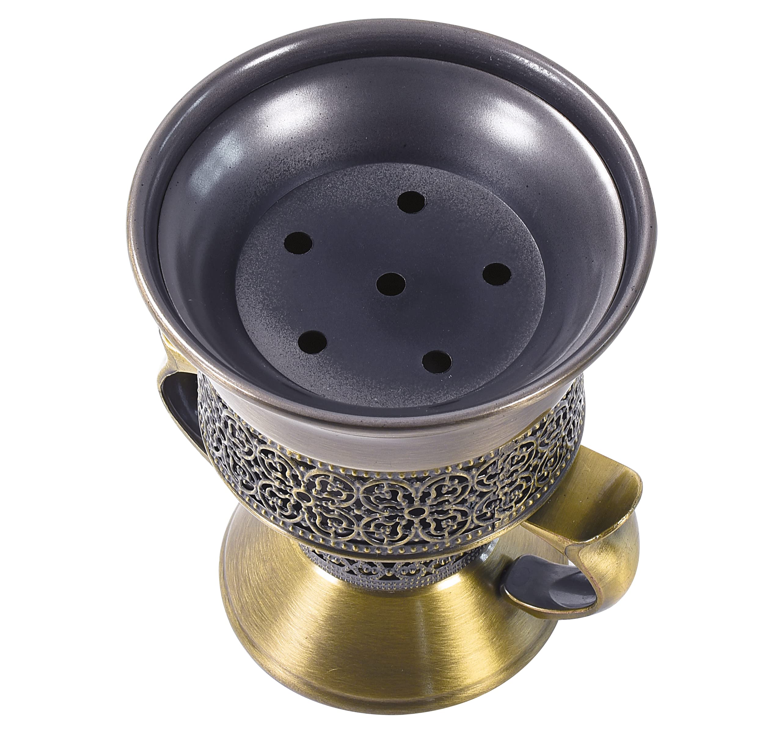 HOCUROAY incense burner with tongs for safe handling during use.