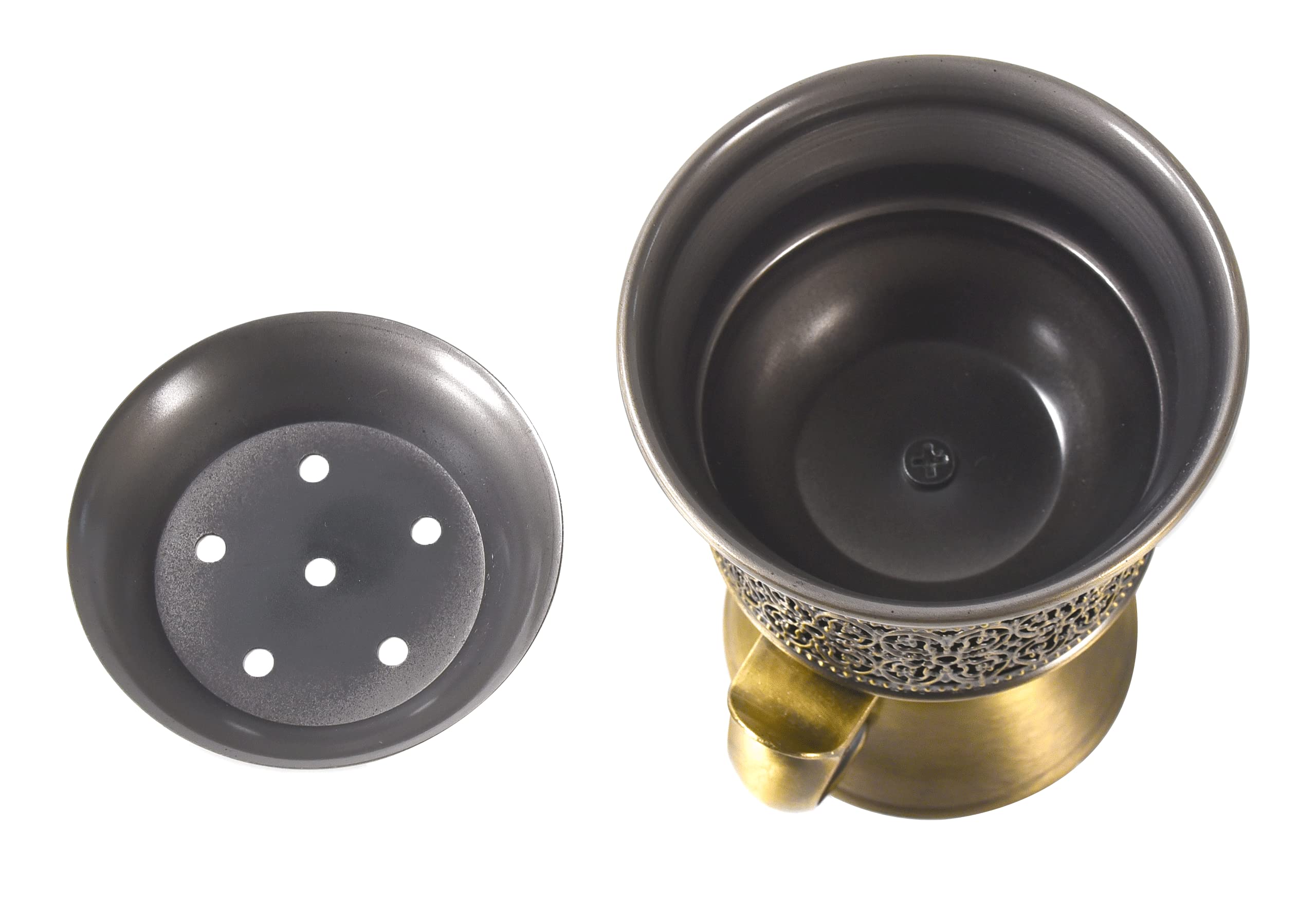 HOCUROAY mubkhara burner features two sturdy handles for steady handling.