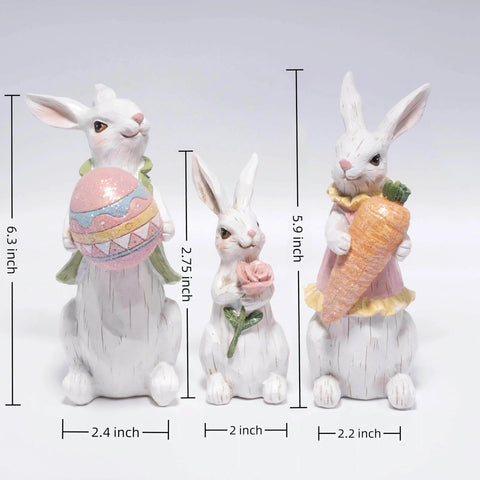 Hodao Easter bunny figure brightens tables and mantels with seasonal cheer
