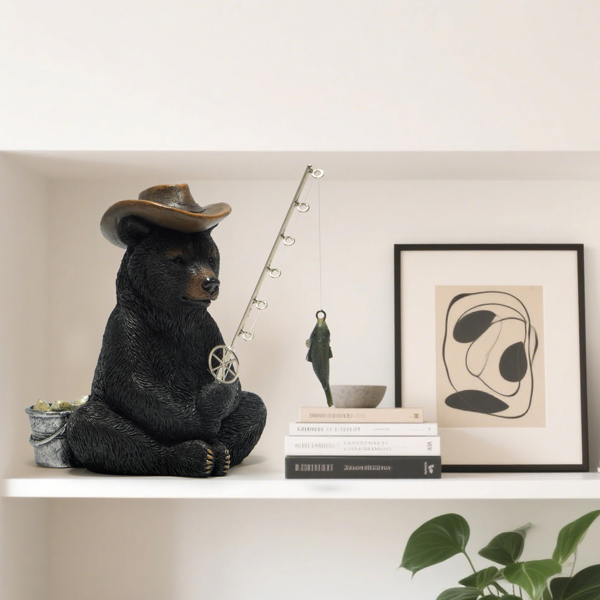 Hodao outdoor garden bear ornament for porch or patio.