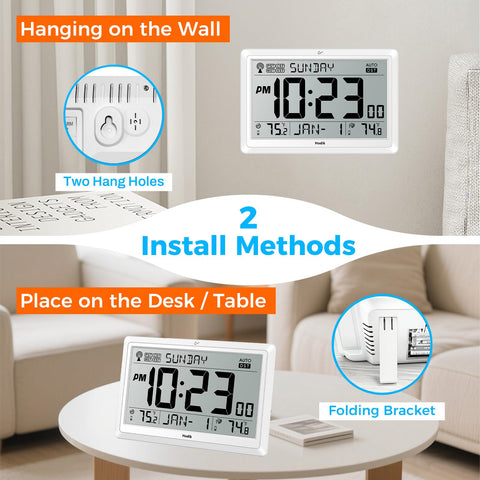 HODIK supports four time zones with DST for international living.