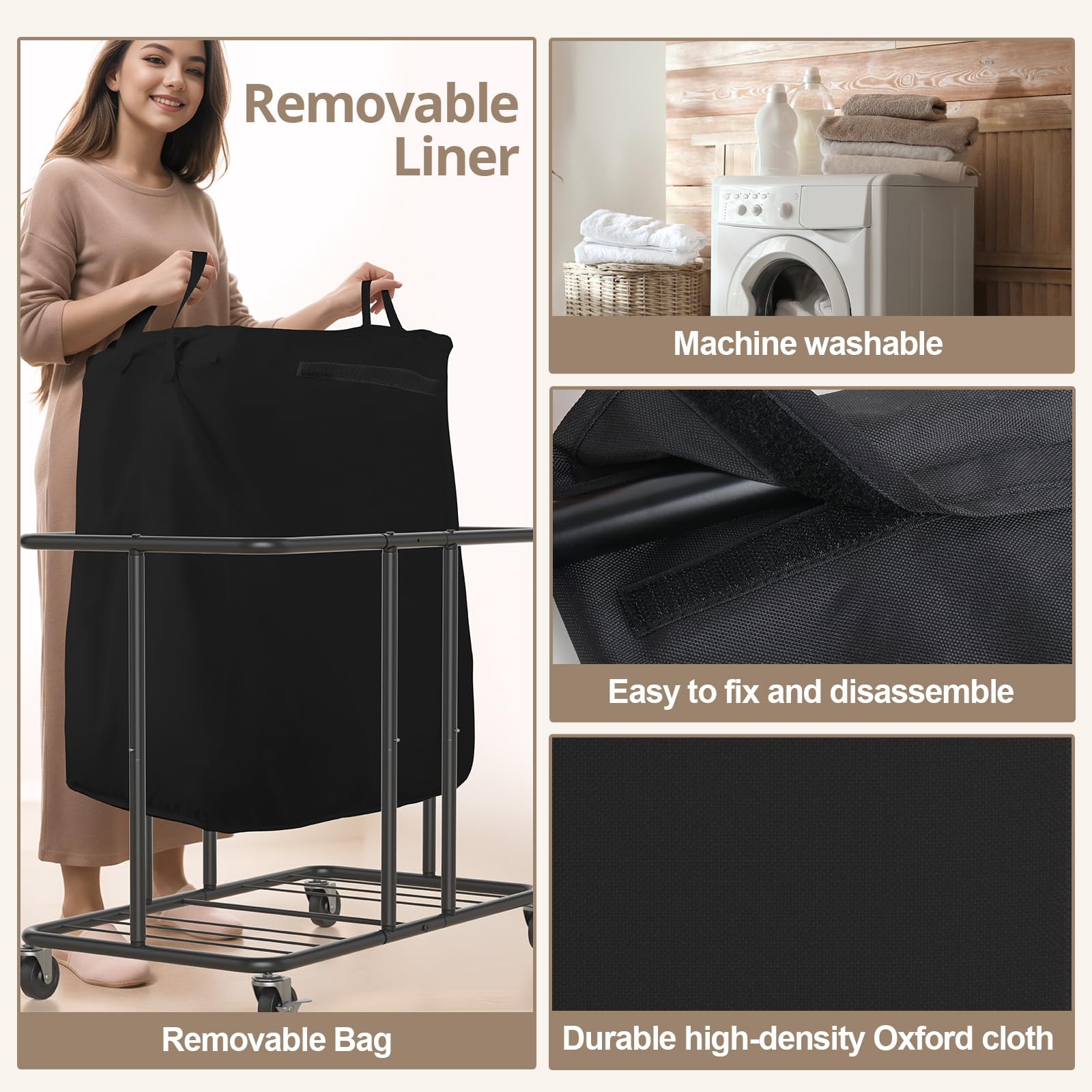 Hodonas heavy-duty metal frame prevents wobble during loading.