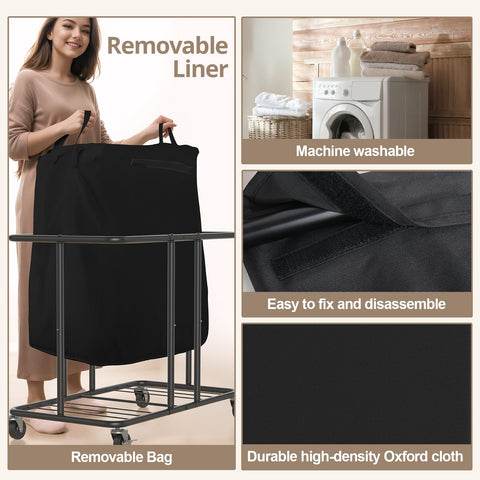 Hodonas heavy-duty metal frame prevents wobble during loading.