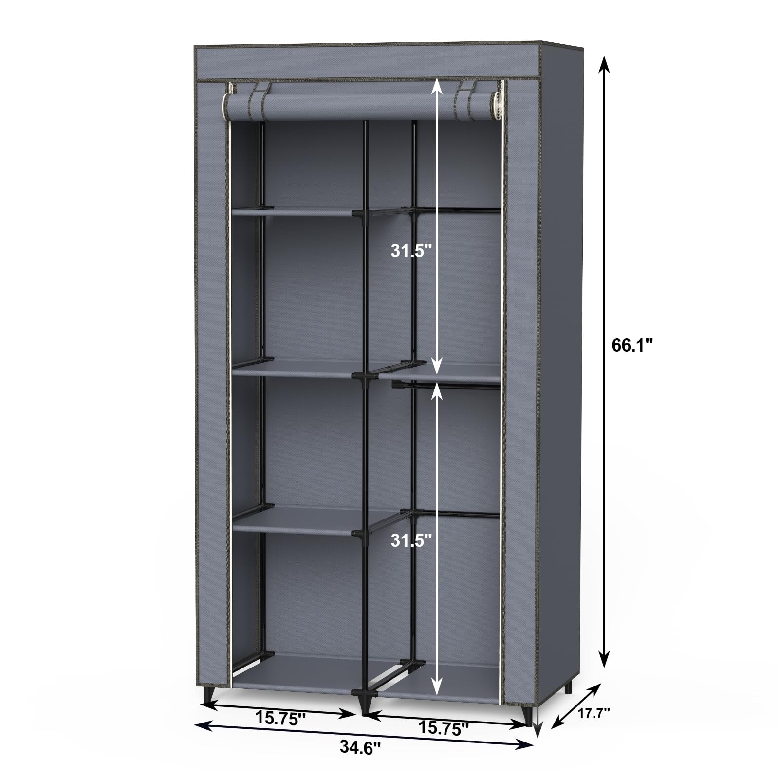 HODYANN bedroom organization use for tidy wardrobe storage in tight spaces.