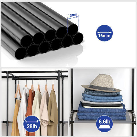 HODYANN gray non-woven fabric cover protects clothes from dust.