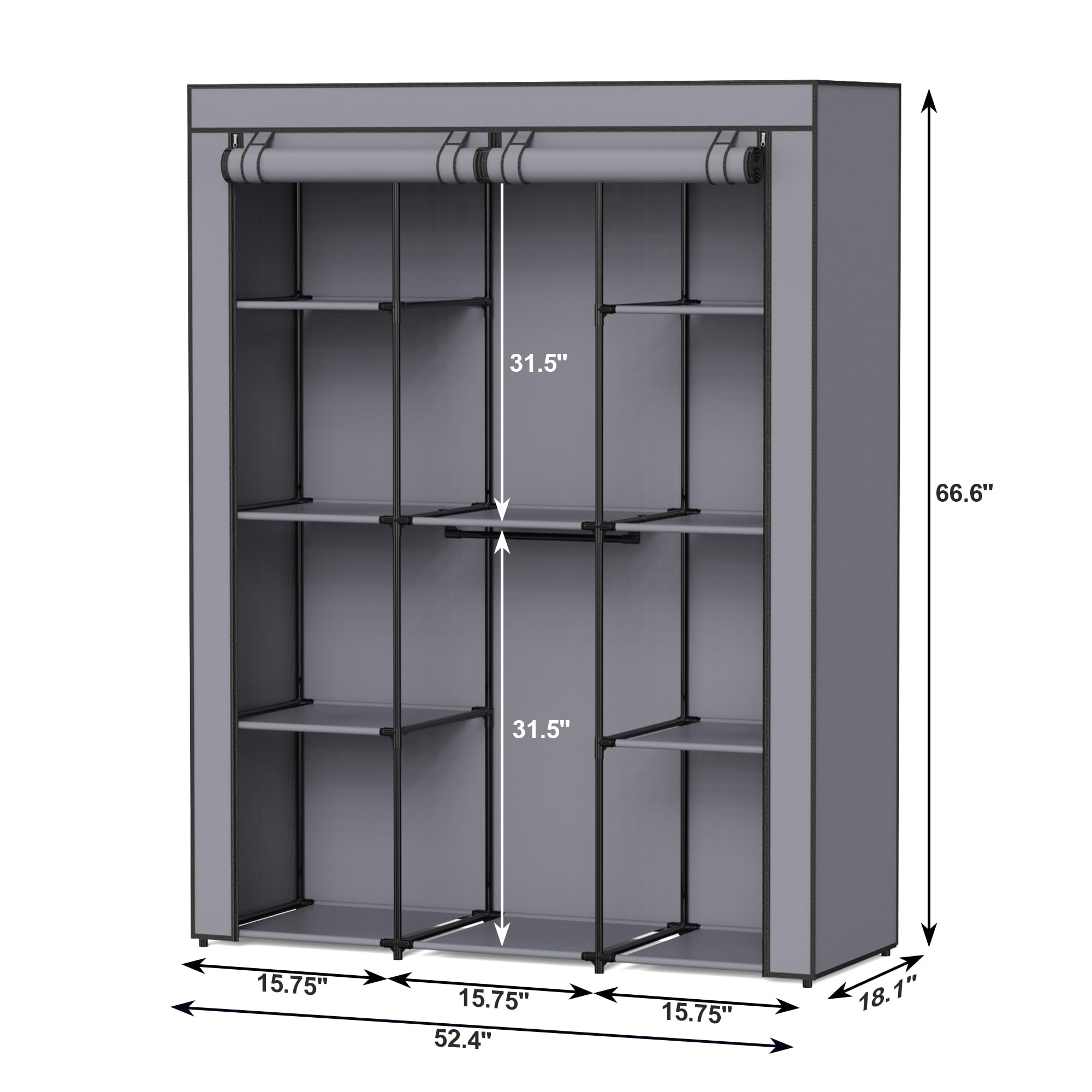 HODYANN sturdy 16mm steel tubes support daily use.
