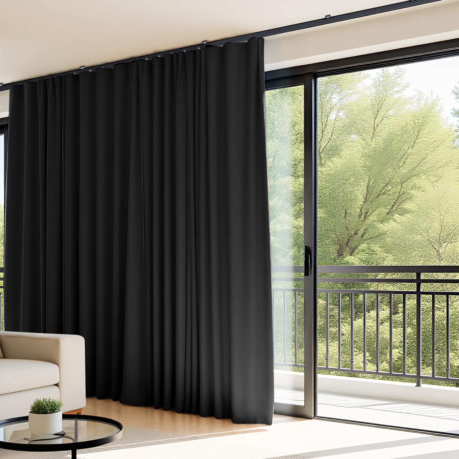 Hoeflife blackout curtain panel provides privacy while reducing light intrusion