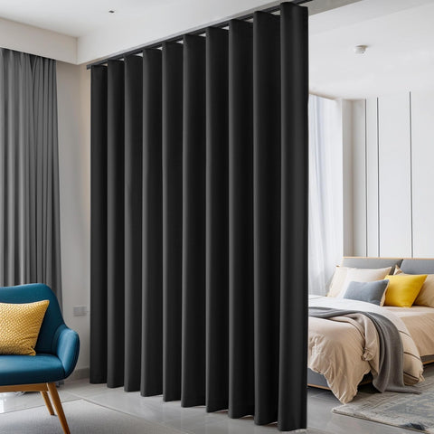 Hoeflife room-divider-curtain blackout for private spaces and clear separation.