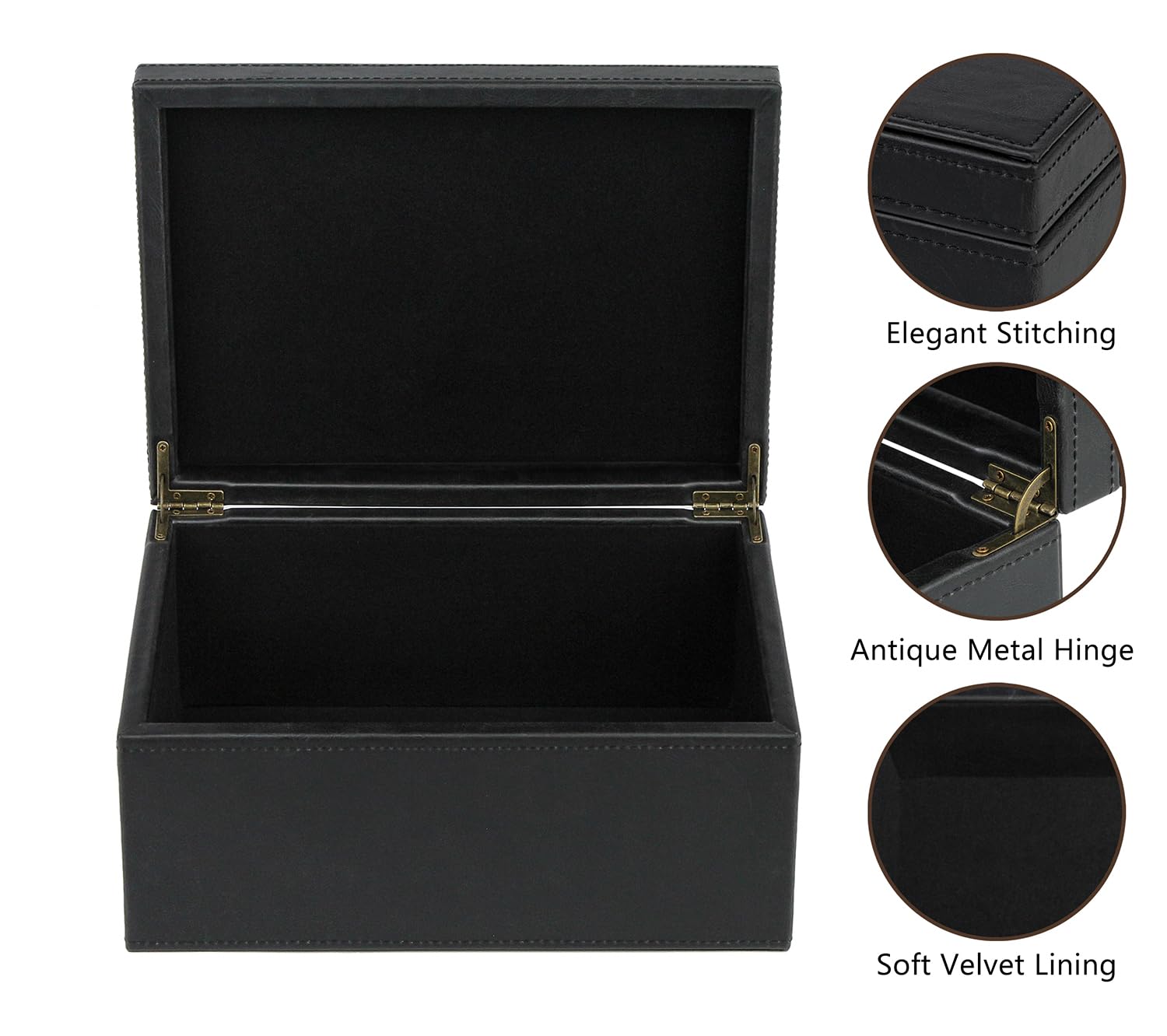 HofferRuffer antique-style keepsake box complements traditional decor