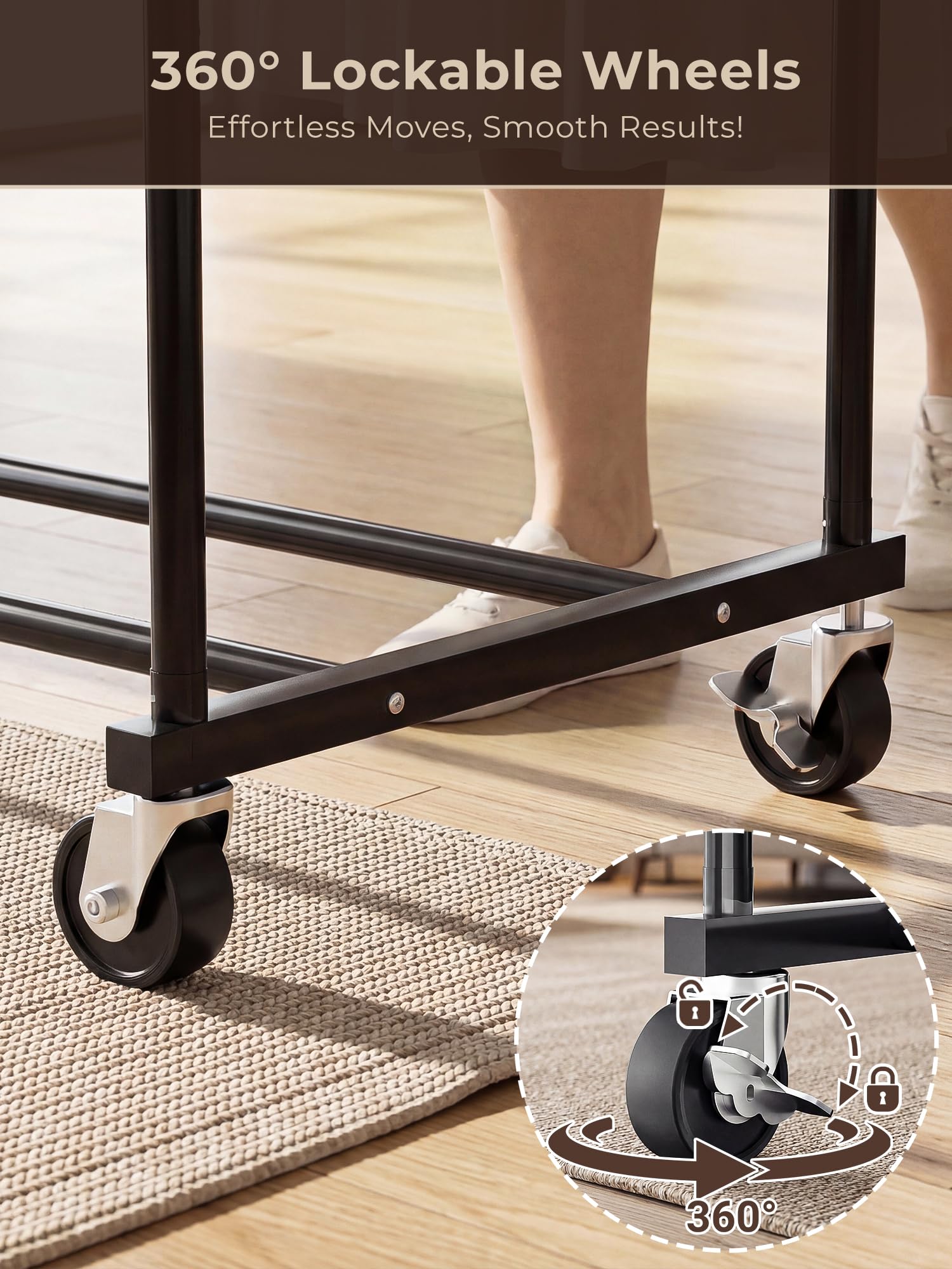 HogHow space-saving design fits bedrooms, laundry rooms, and dorms.