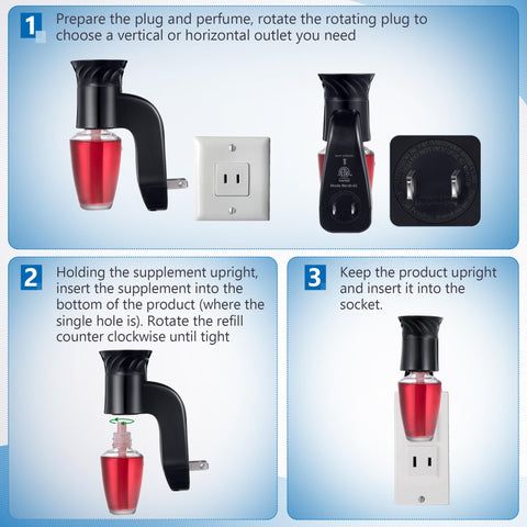 Hohean 4-pack wall plug bases for multi-room fragrance control