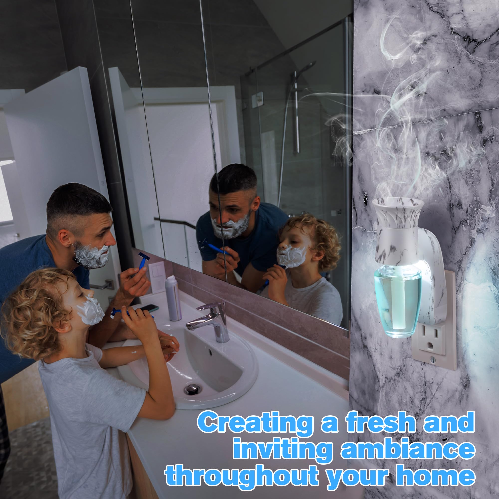 Hohean diffuser compatible with Bath & Body Works Wallflowers refills for easy scent changes