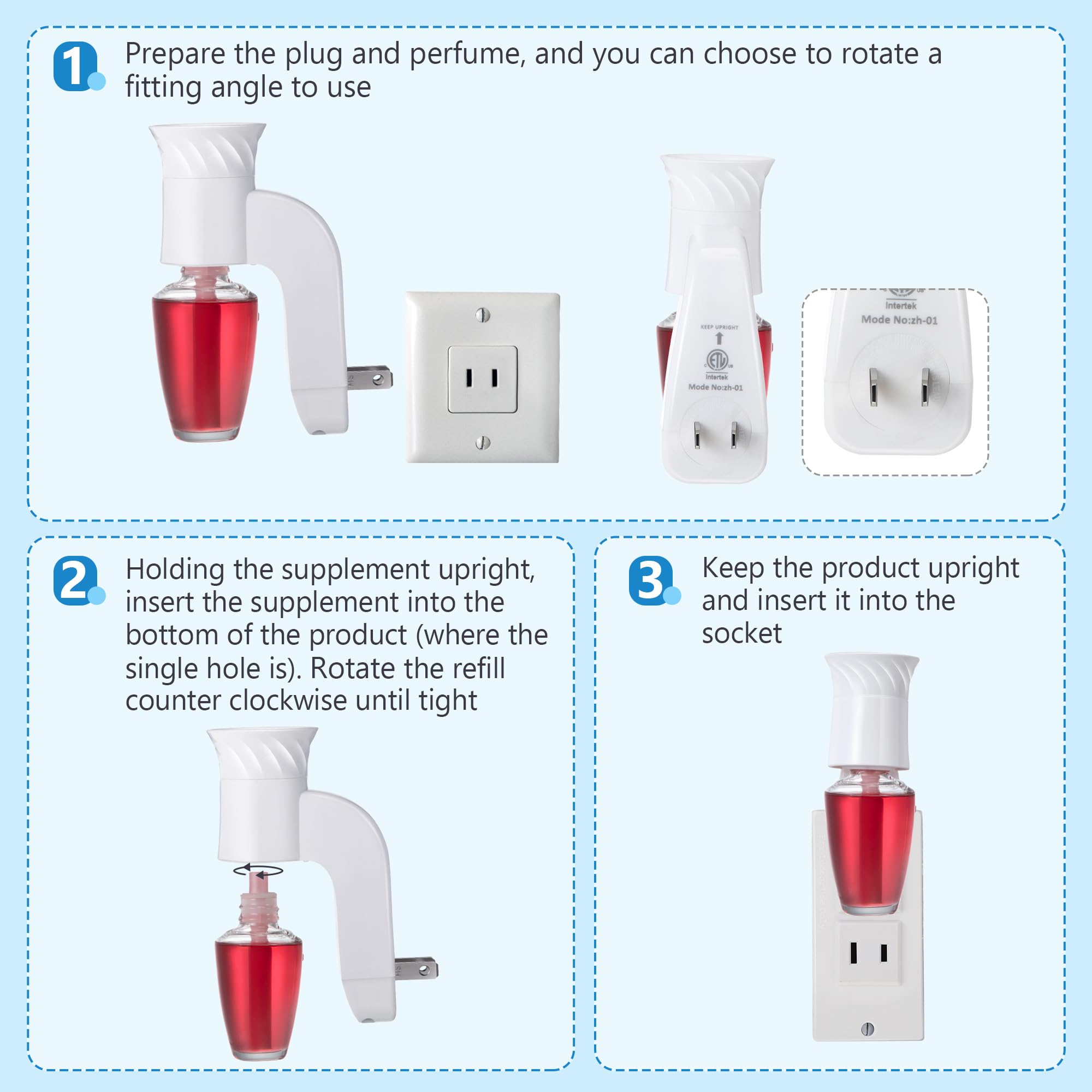 Hohean energy-efficient 3W diffuser delivers long-lasting scent with low energy.