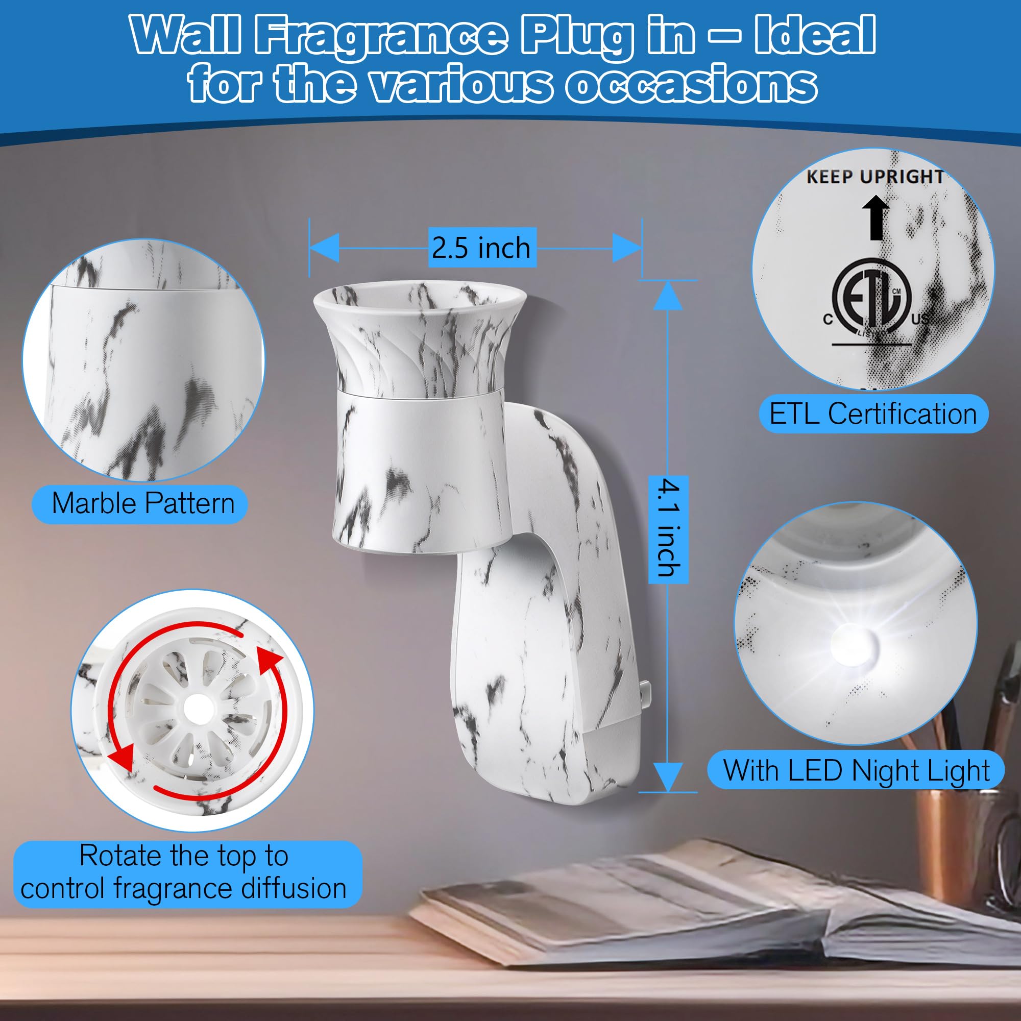 Hohean rotating top cover enables customizable fragrance diffusion