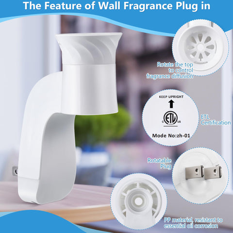 Hohean rotating top cover enables precise fragrance adjustment.