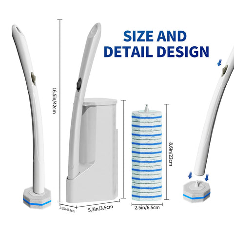 Hohoky self-cleaning agent brush head reduces mess while cleaning.