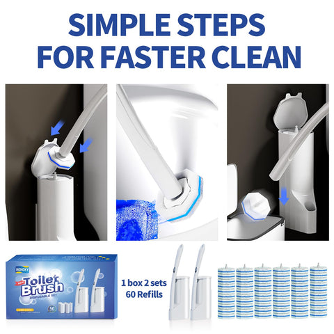 Hohoky sponge block brush head cleans effectively with foam.