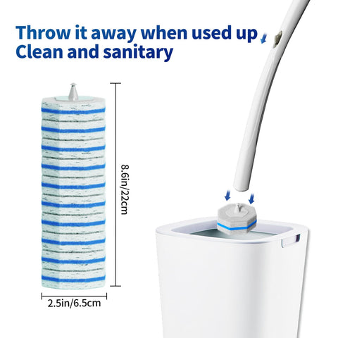 Hohoky time-saving design speeds bathroom cleaning sessions.