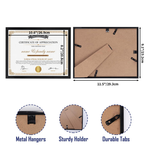 Hoikwo diploma display frame 8.5x11 ideal for office awards