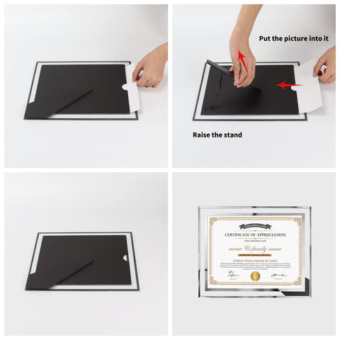  Hoikwo diploma frame on desk display enhances office decor.