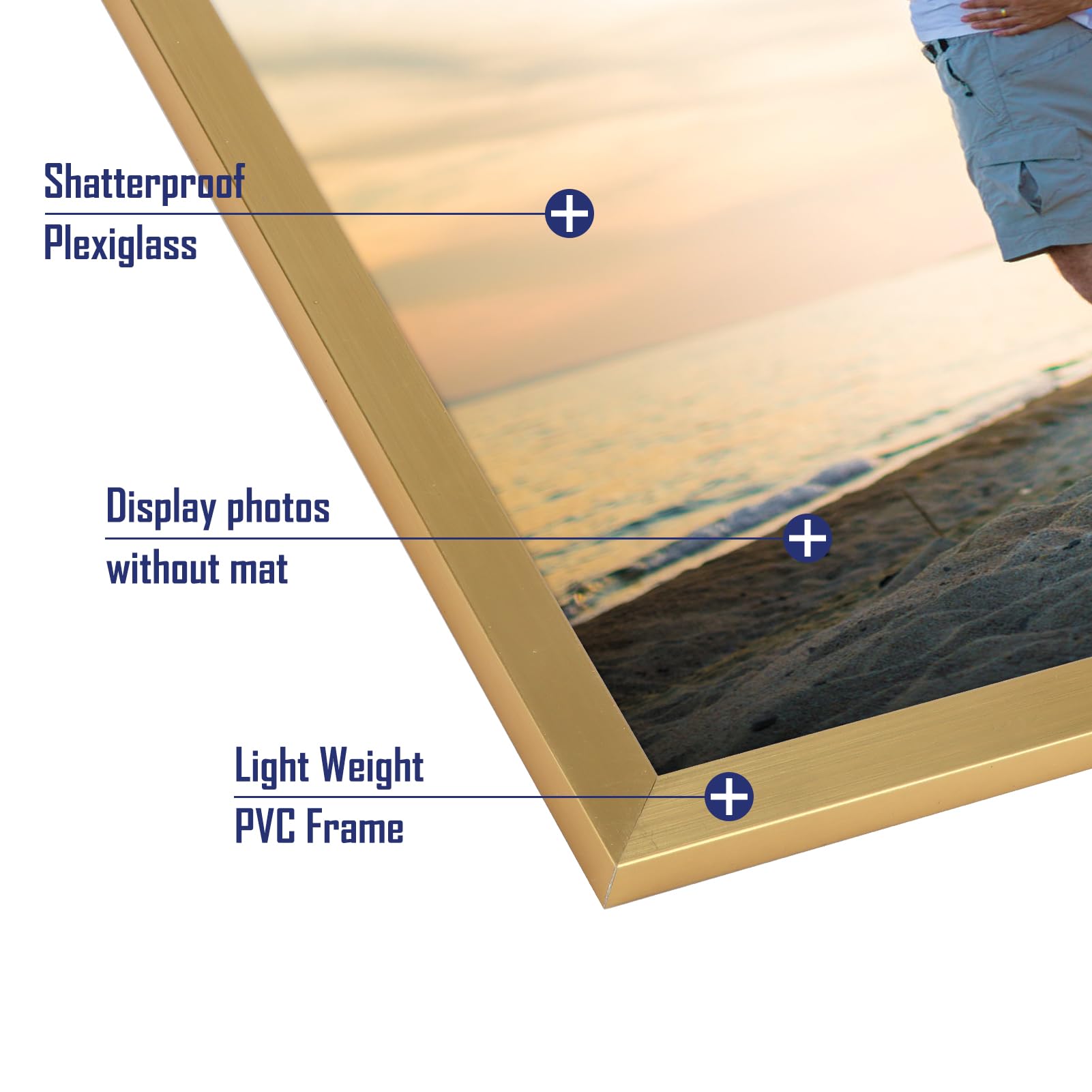 Hoikwo easy-hang design enables quick wall display of photos.