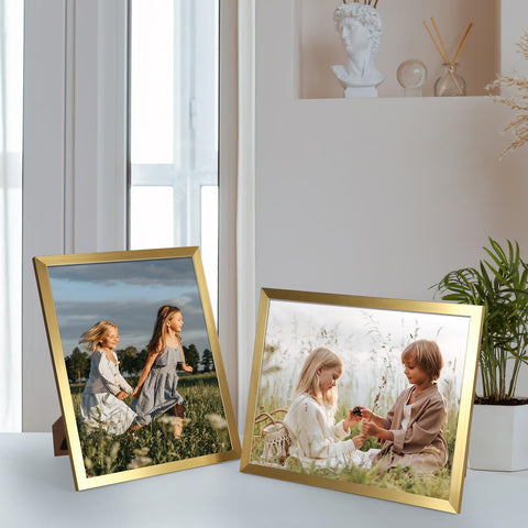 Hoikwo frames create a warm family photo gallery on a wall.