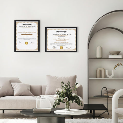 Hoikwo versatile 8.5x11 frame set for restaurants and cafes displays