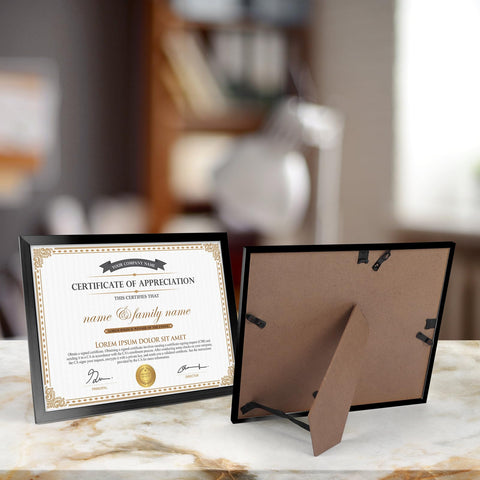 Hoikwo table-top frame 8.5x11 for desk diplomas and certificates
