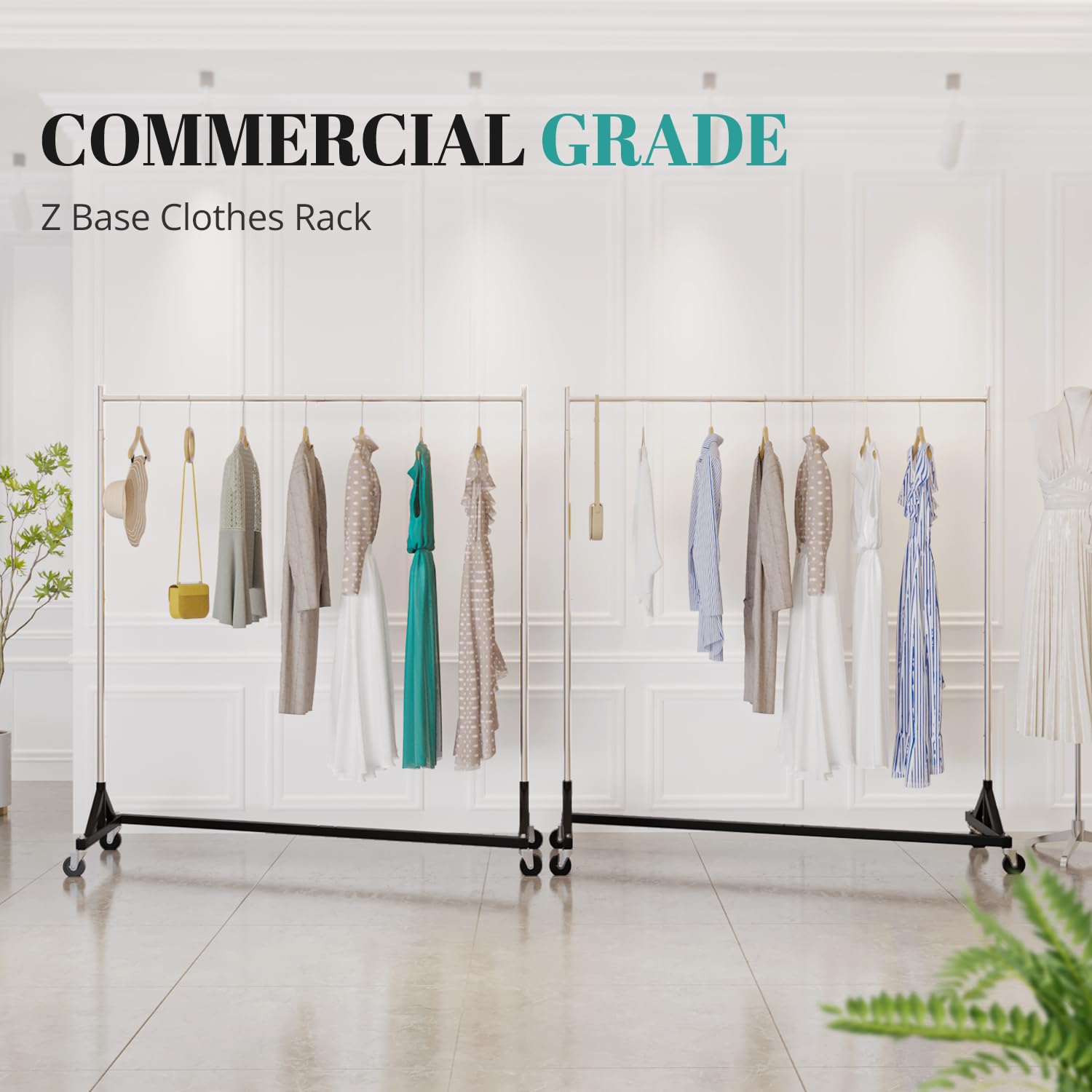 Large 63W x 24D footprint maximizes storage space.