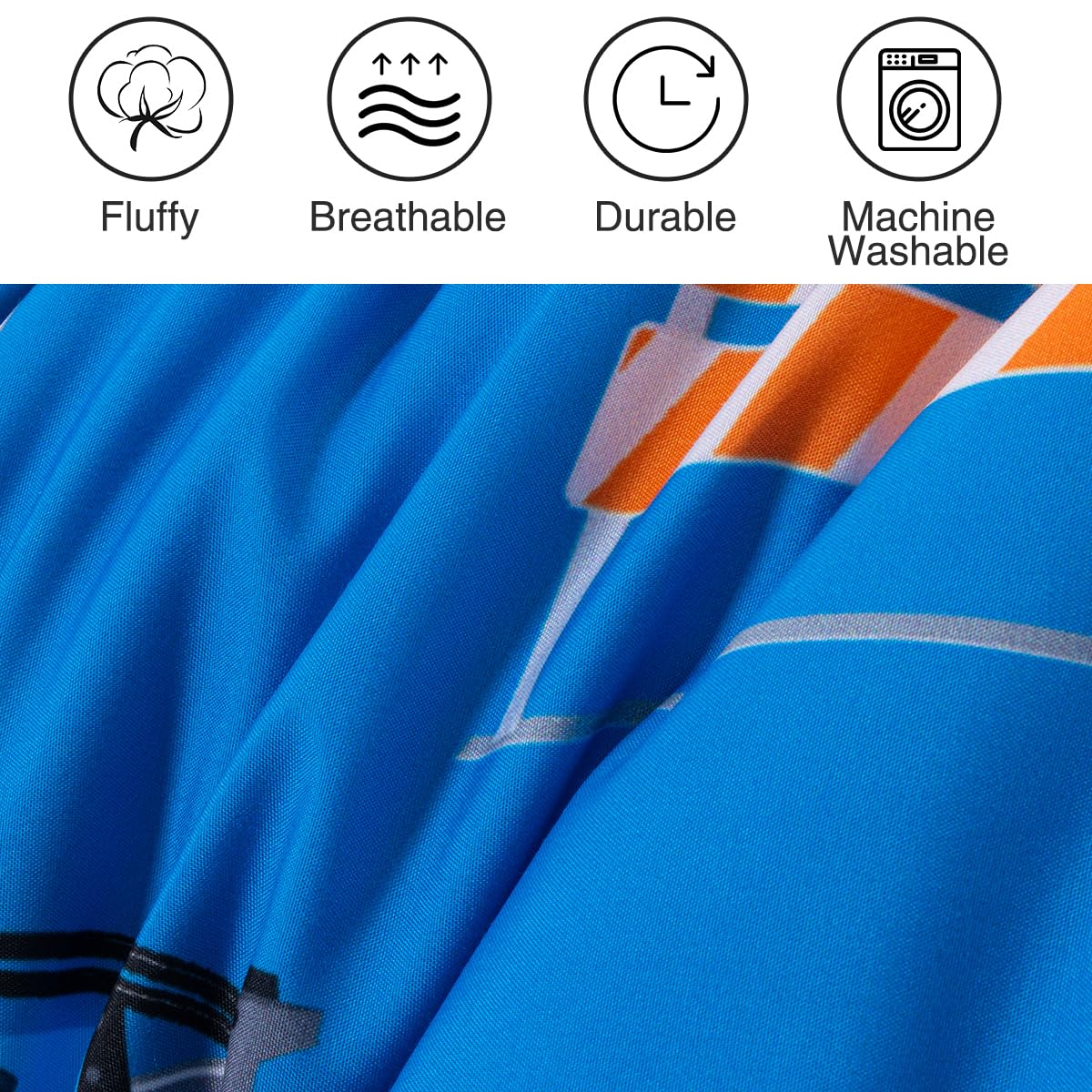 Holawakaka Trucks easy-care fabric supports cold wash and quick drying