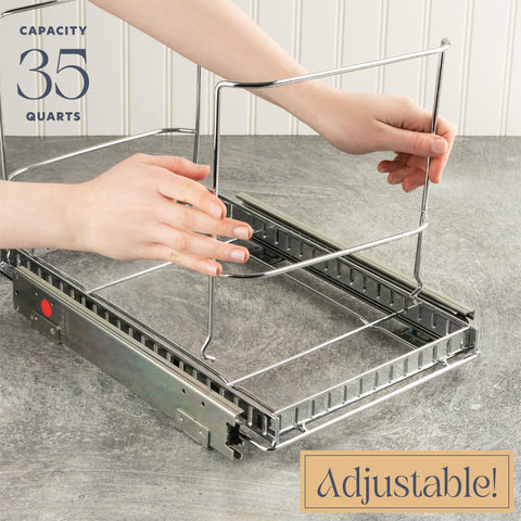 HOLDN’ STORAGE bin not included—supports your preferred 9 gal can.