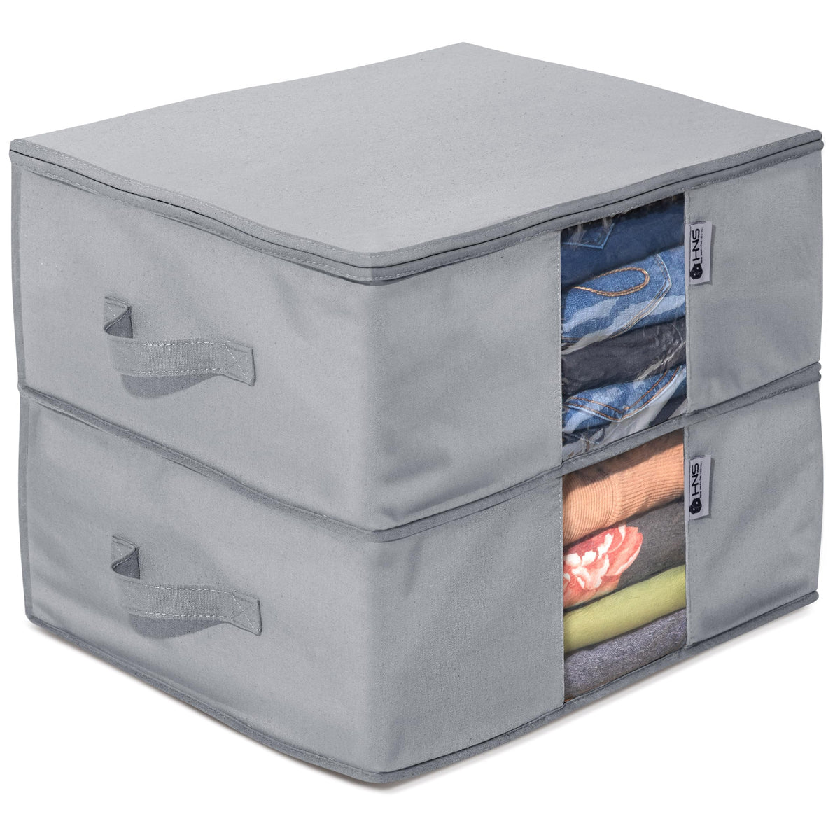 Holdn Storage cedar moth-proof underbed bags pack with clear view panel for easy clothes protection.