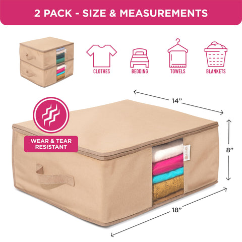 HOLDN’ STORAGE with clear panel allows quick content viewing.