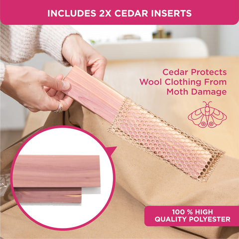HOLDN’ STORAGE collapsible bags underbed design saves space and keeps clothes organized.
