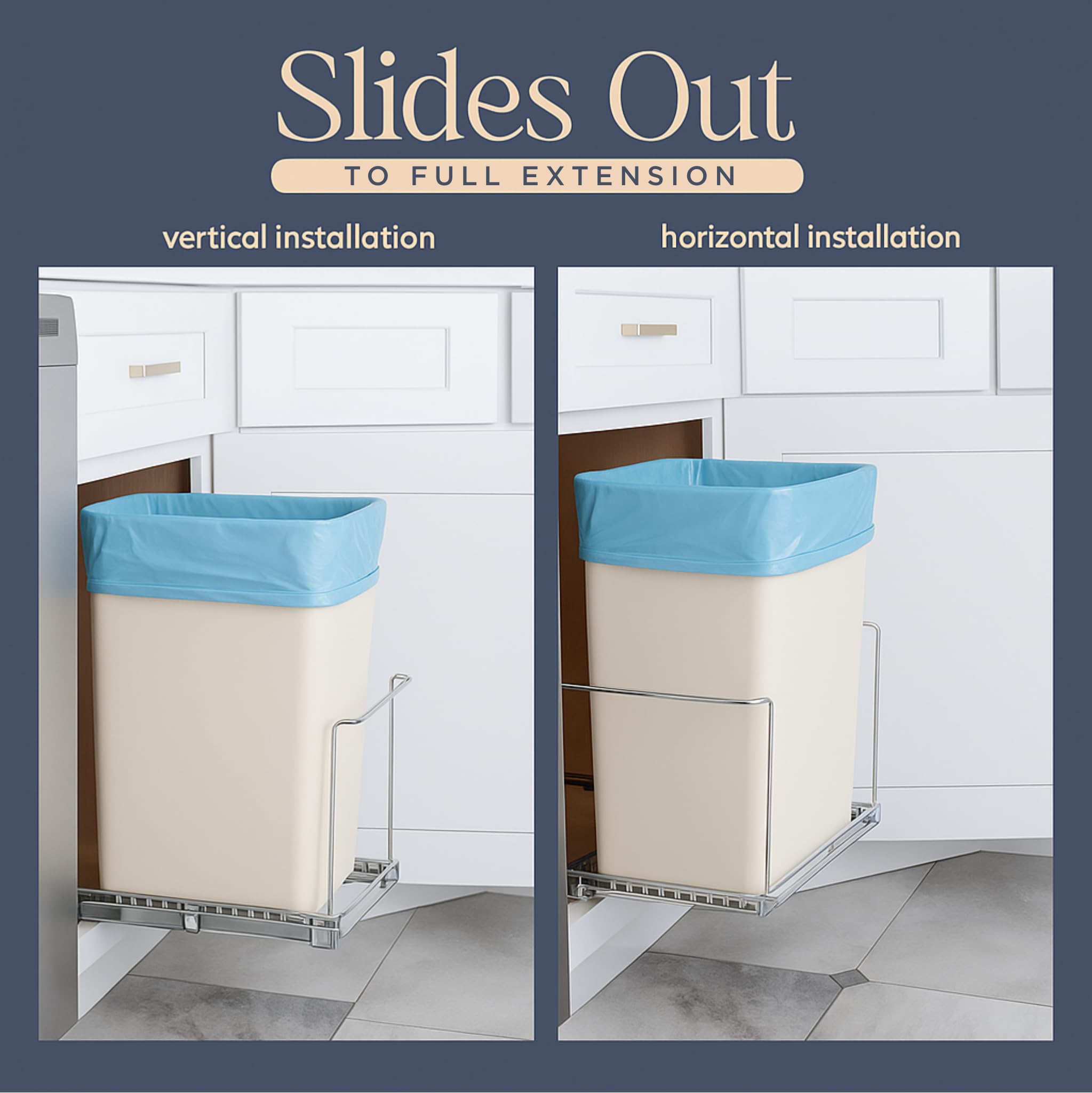 HOLDN’ STORAGE heavy-duty chrome frame supports daily use without bending.