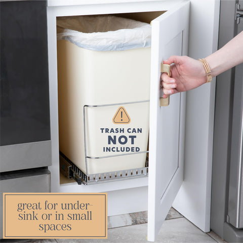 HOLDN’ STORAGE versatile installation options fit tight openings around plumbing.