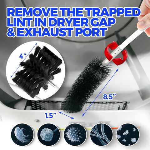 Holikme drill attachment compatibility for easier vent cleaning