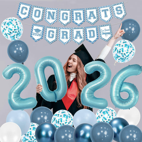 Holkcog soft blue latex balloons complement the backdrop for cohesion