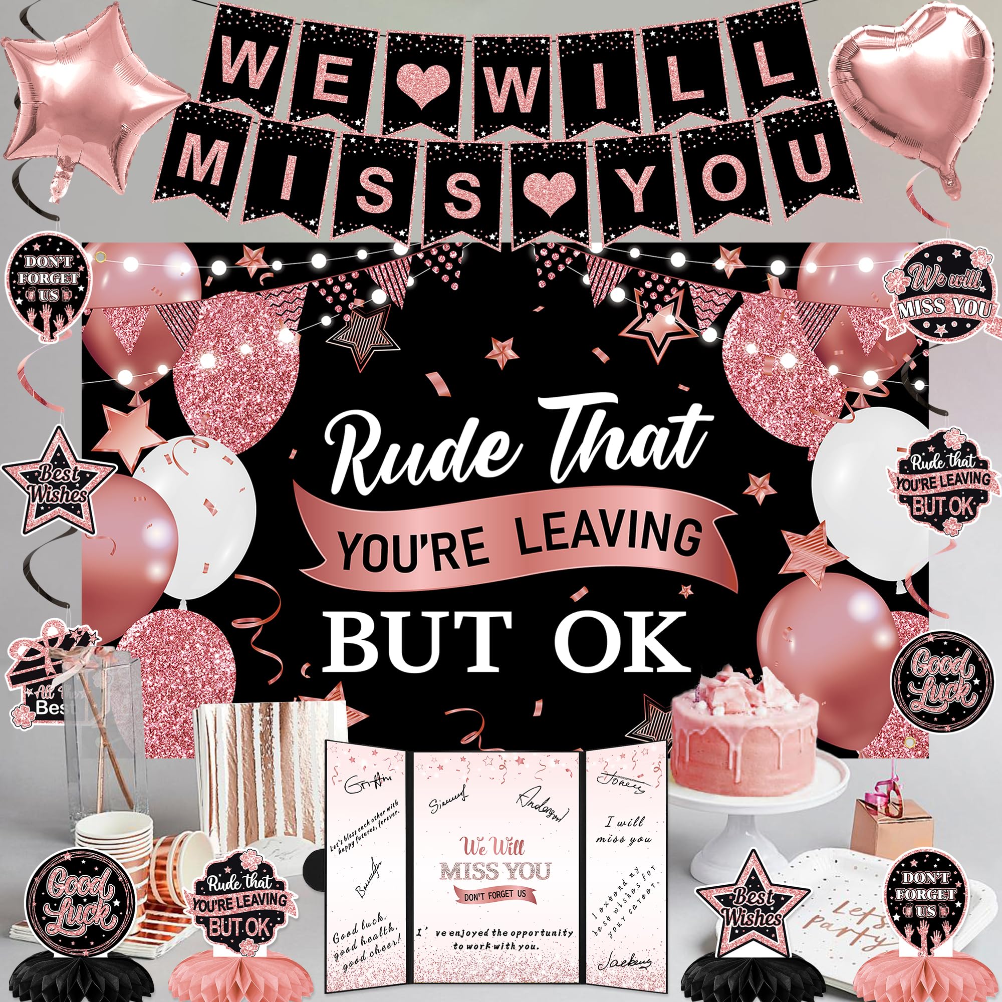 Holkcog Farewell Party Decor suitable for office or home celebrations