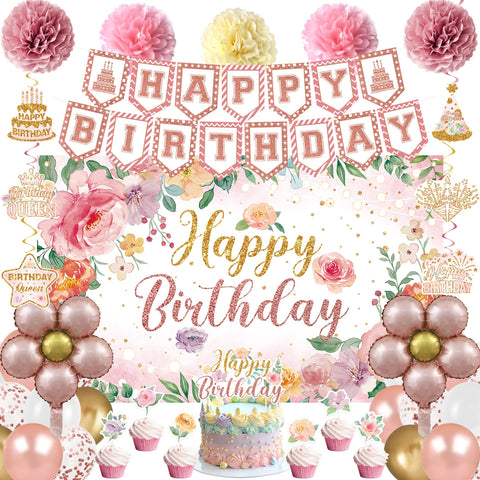 Holkcog flower birthday background, ideal photo backdrop for garden parties.