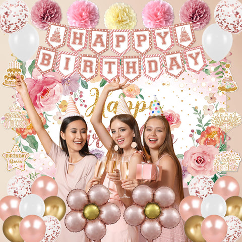 Holkcog flower spiral cards provide graceful party accents.